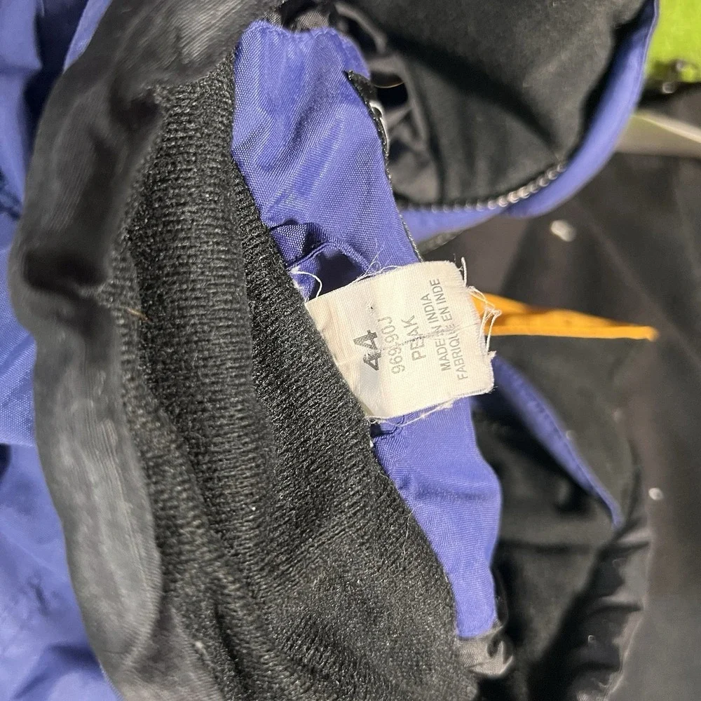 Vintage Ski Jacket XL Removable Fleece Lining 3 In 1 90s Snowboard Mobius Blue‎